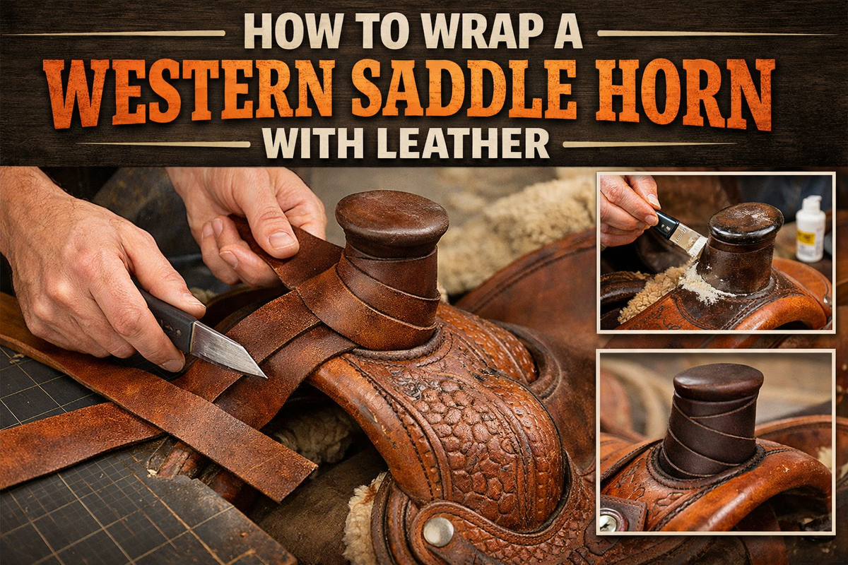How to Wrap a Western Saddle Horn with Leather? - Wild West Wears