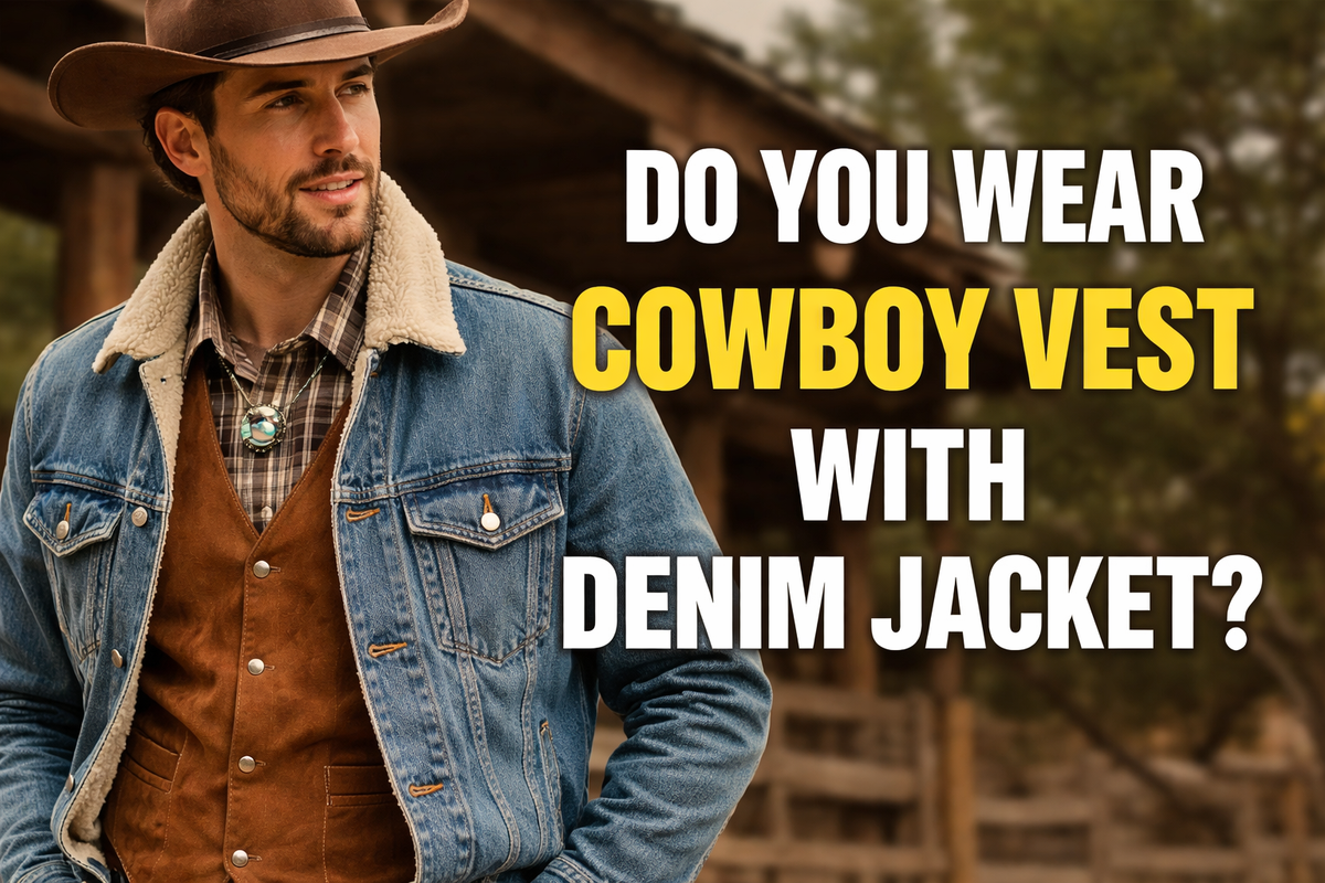 Can You Wear a Cowboy Vest with a Denim Jacket? - Wild West Wears