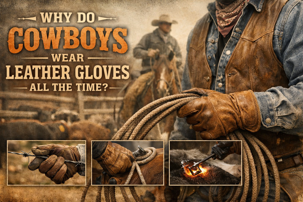 Why Do Cowboys Wear Leather Gloves All the Time? - Wild West Wears