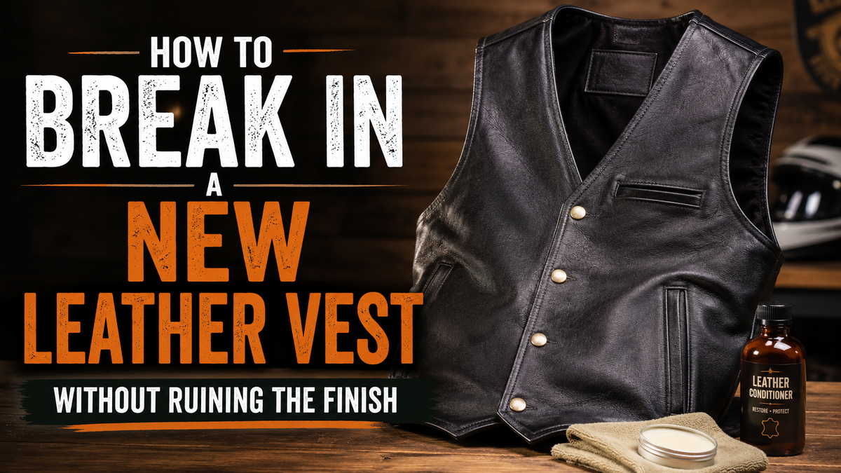 How to Break In a New Leather Vest Without Ruining the Finish - Wild West Wears