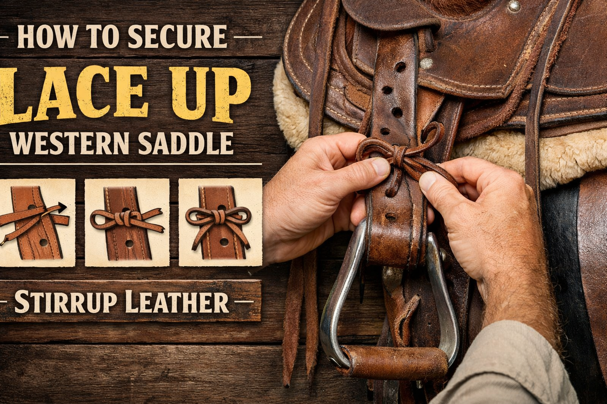 How to Secure Lace-Up Western Saddle Stirrup Leather - Wild West Wears
