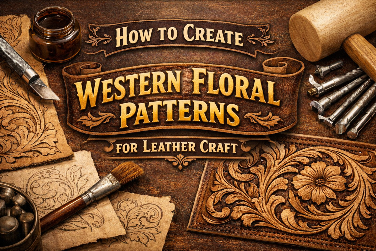 How to Create Western Floral Patterns for Leather Craft - Wild West Wears