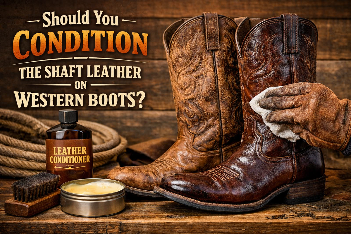 Should You Condition the Shaft Leather on Western Boots? - Wild West Wears
