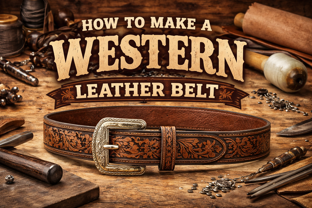 How to Make a Western Leather Belt - Wild West Wears