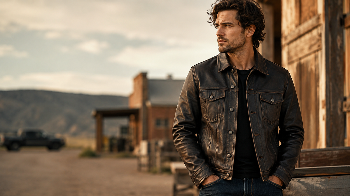 Men's Leather Trucker Jacket: Why This Silhouette Has Outlasted Every Trend - Wild West Wears