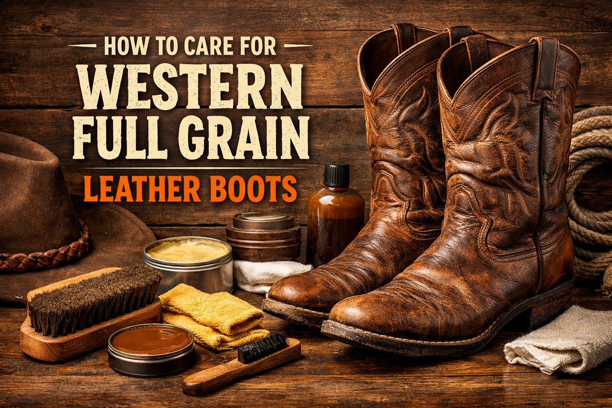 How to Care for Western Full Grain Leather Boots - Wild West Wears