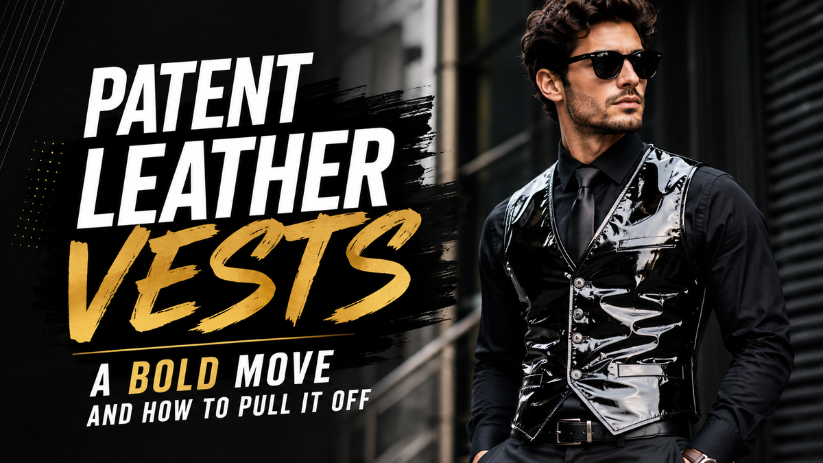 Patent Leather Vests: A Bold Move and How to Pull It Off - Wild West Wears
