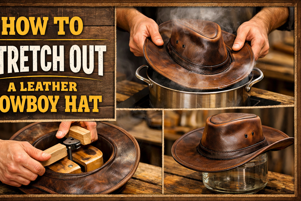 How to Stretch Out a Leather Cowboy Hat - Wild West Wears