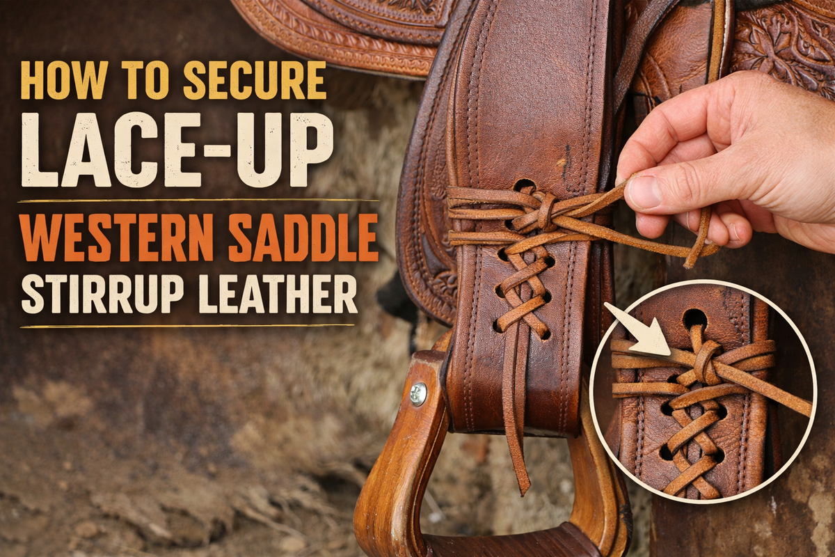 How to Secure Lace-Up Western Saddle Stirrup Leather - Wild West Wears