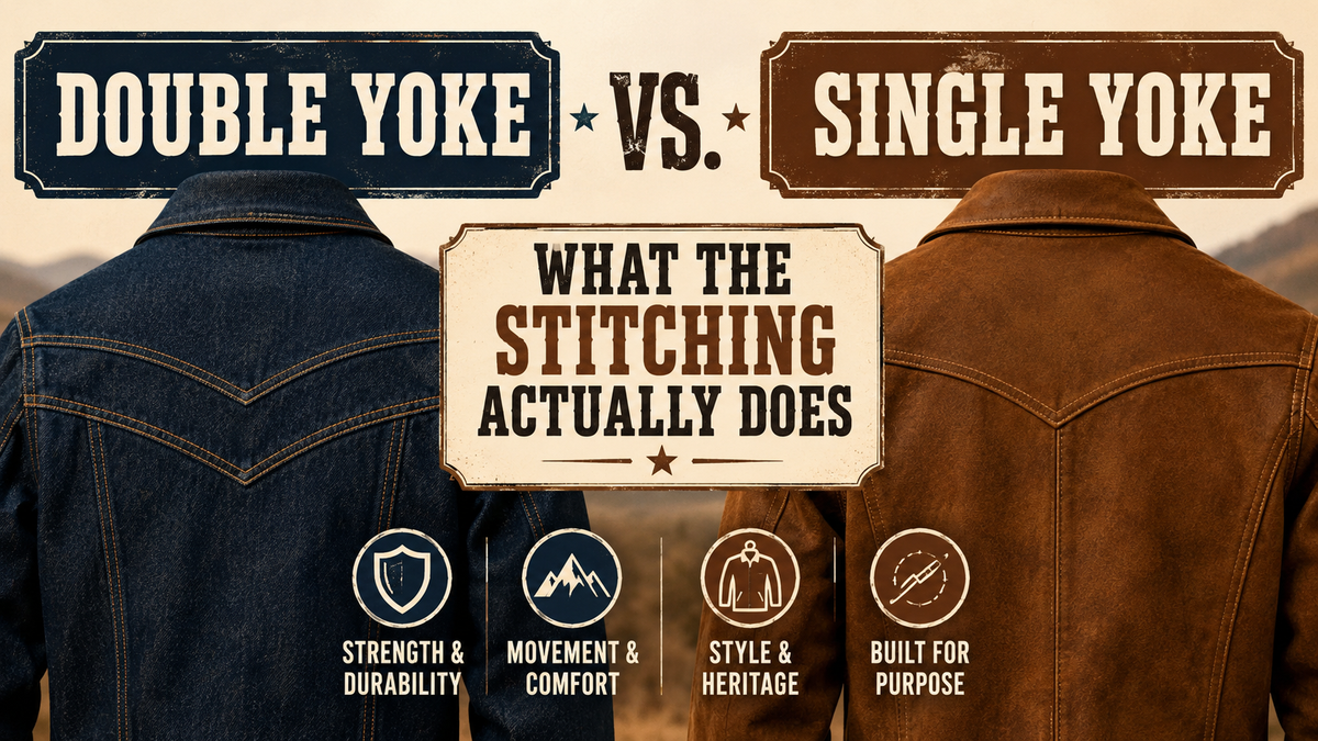 Double Yoke vs. Single Yoke Western Jackets: What the Stitching Actually Does - Wild West Wears