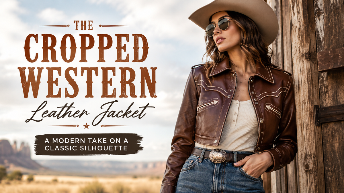 The Cropped Western Leather Jacket: A Modern Take on a Classic Silhouette - Wild West Wears