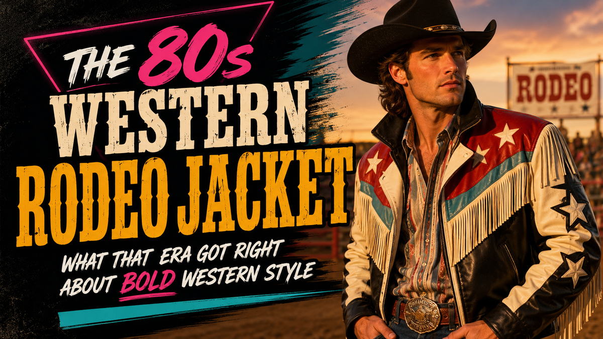 The 80s Western Rodeo Jacket: What That Era Got Right About Bold Western Style - Wild West Wears