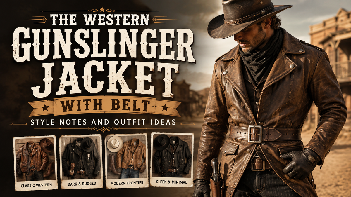 The Western Gunslinger Jacket with Belt: Style Notes and Outfit Ideas - Wild West Wears
