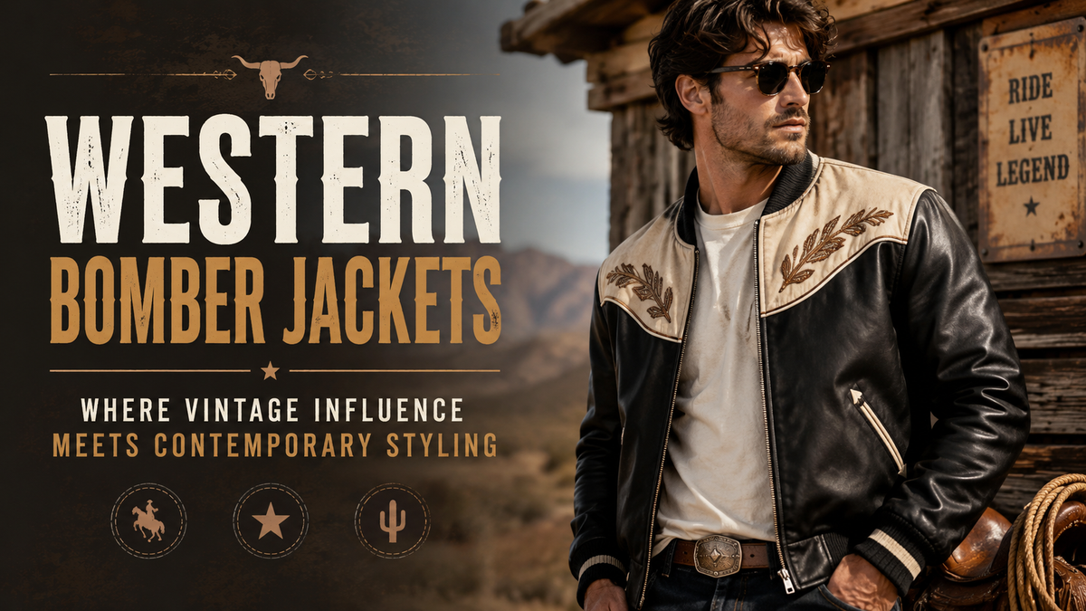 Western Bomber Jackets: Where Vintage Influence Meets Contemporary Styling - Wild West Wears