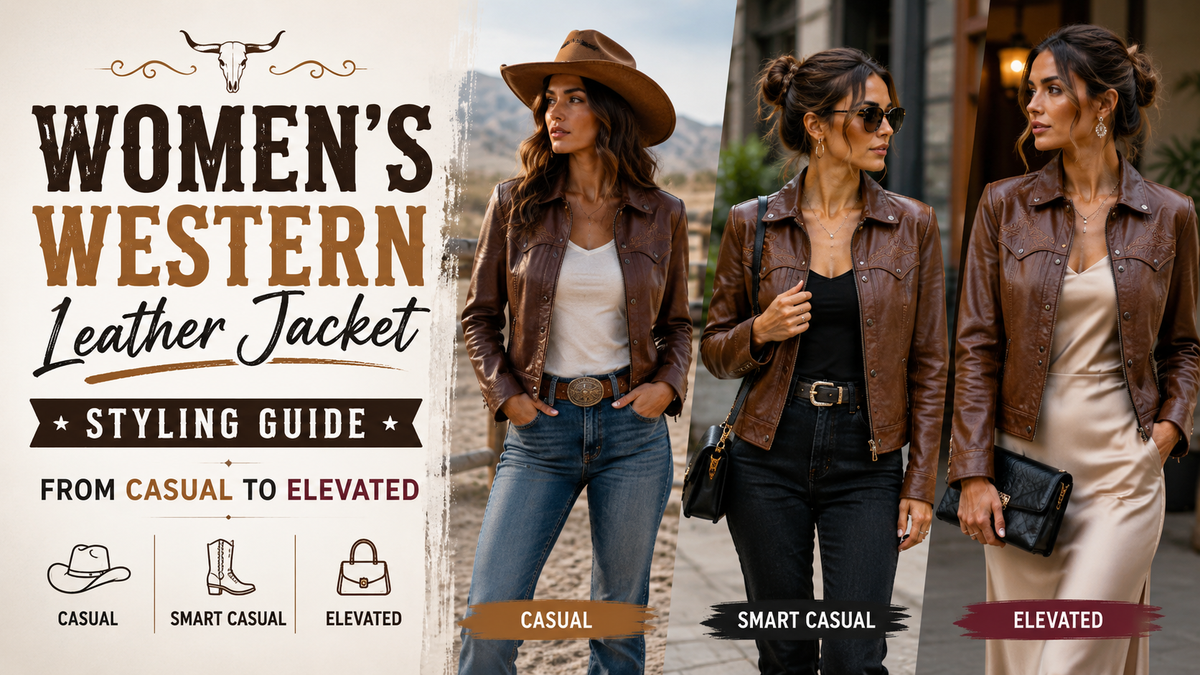 Women's Western Leather Jacket Styling Guide: From Casual to Elevated - Wild West Wears