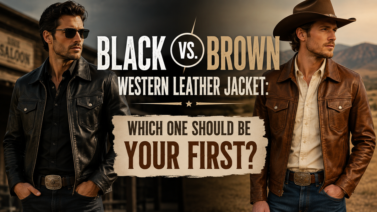 Men's Black vs. Brown Western Leather Jacket: Which One Should Be Your First? - Wild West Wears