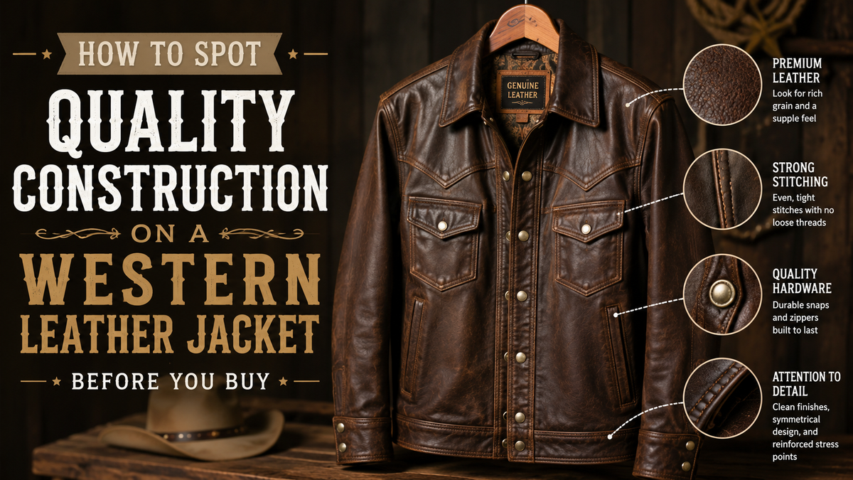 How to Spot Quality Construction on a Western Leather Jacket Before You Buy - Wild West Wears
