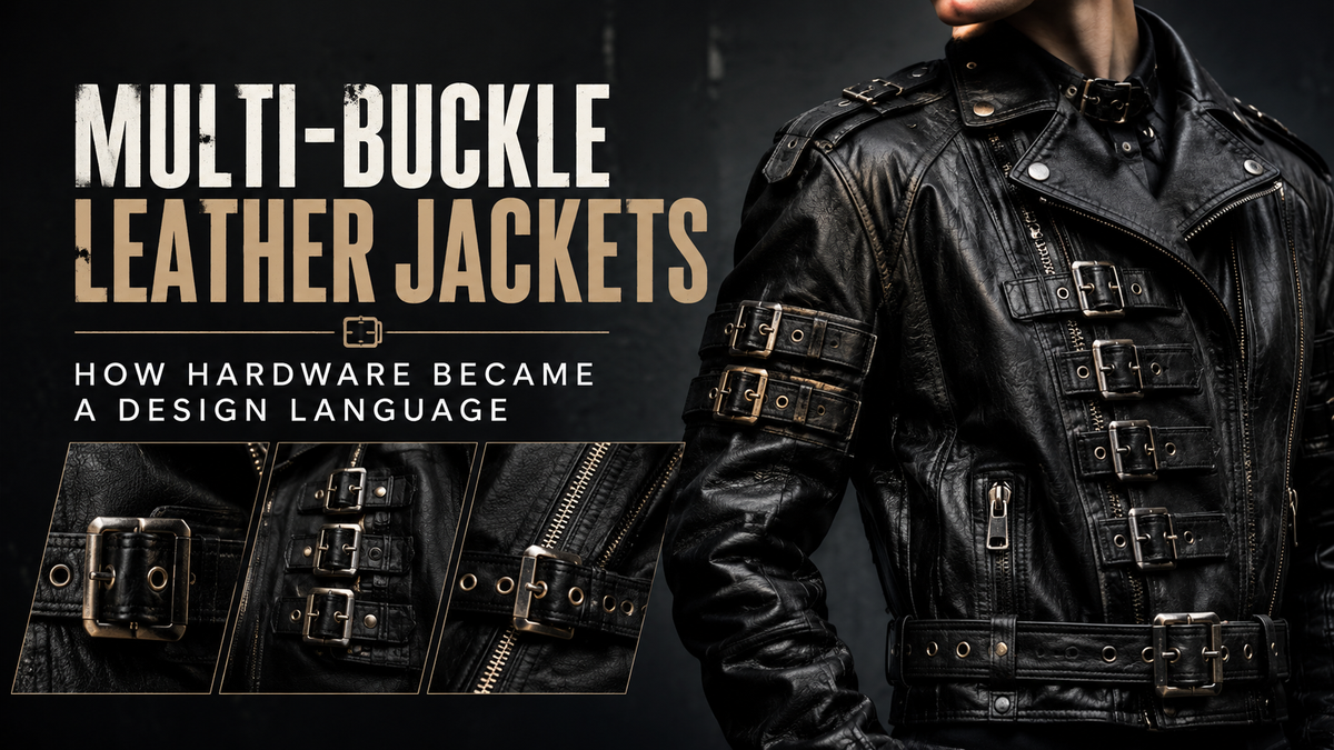 Multi-Buckle Leather Jackets: How Hardware Became a Design Language - Wild West Wears
