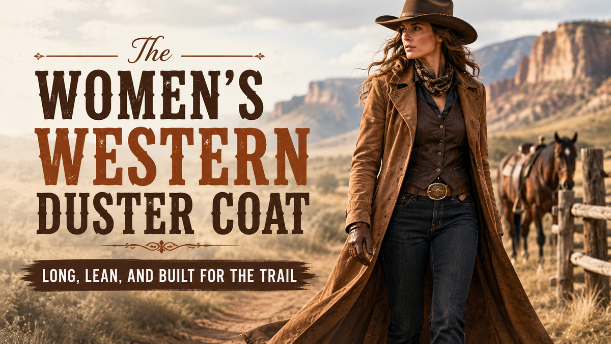 The Women's Western Duster Coat: Long, Lean, and Built for the Trail - Wild West Wears