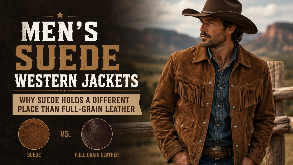 Men's Suede Western Jackets: Why Suede Holds a Different Place Than Full-Grain Leather - Wild West Wears