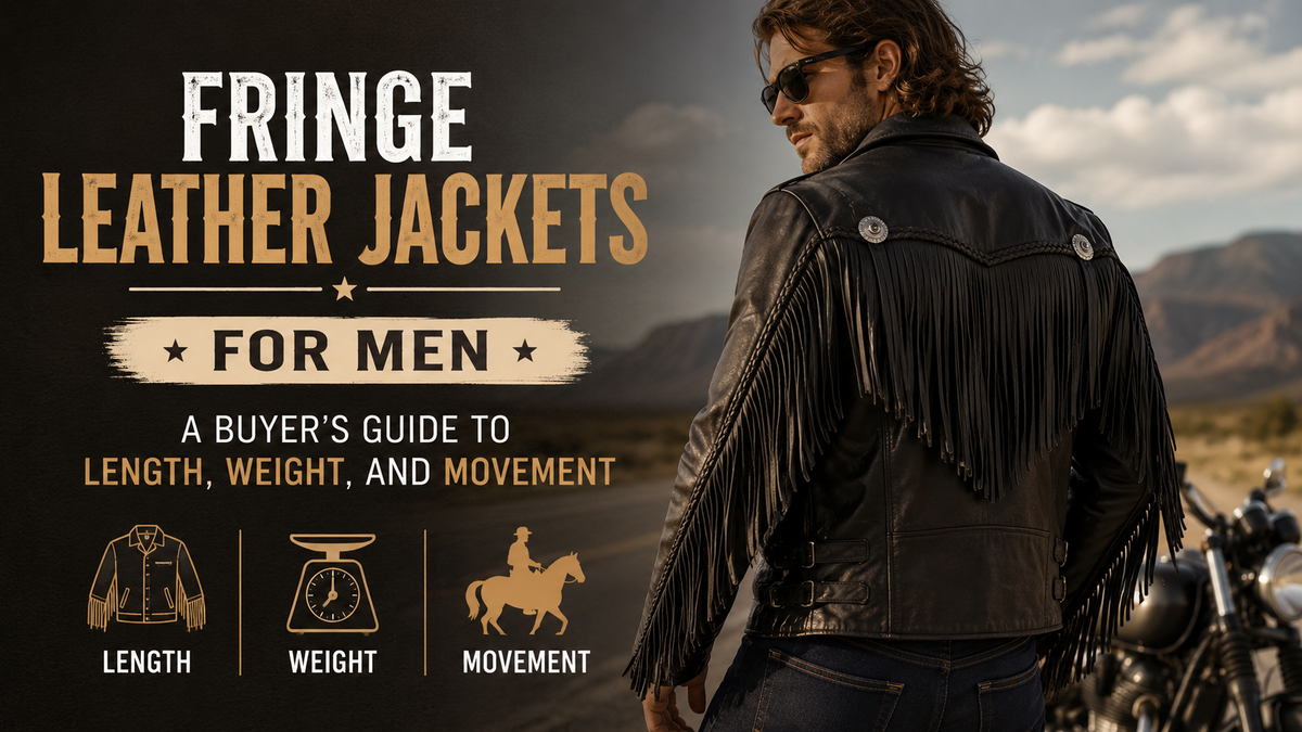 Fringe Leather Jackets for Men: A Buyer's Guide to Length, Weight, and Movement - Wild West Wears