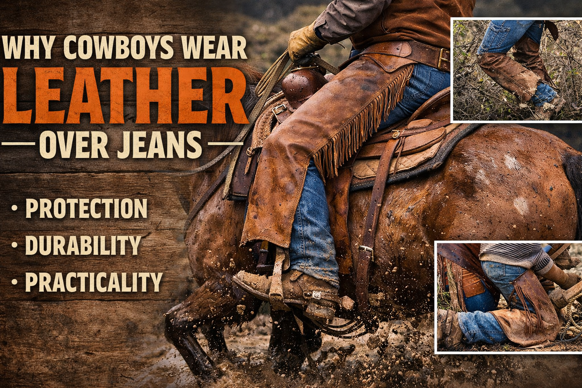 Why Do Cowboys Wear Leather Over Jeans? - Wild West Wears