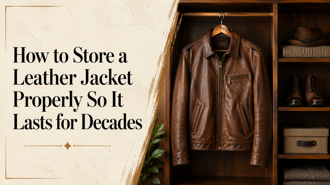 How to Store a Leather Jacket Properly So It Lasts for Decades - Wild West Wears