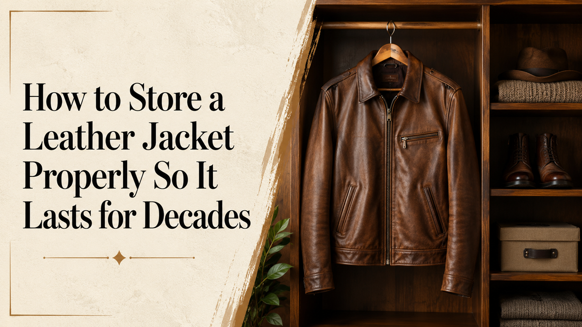 How to Store a Leather Jacket Properly So It Lasts for Decades - Wild West Wears