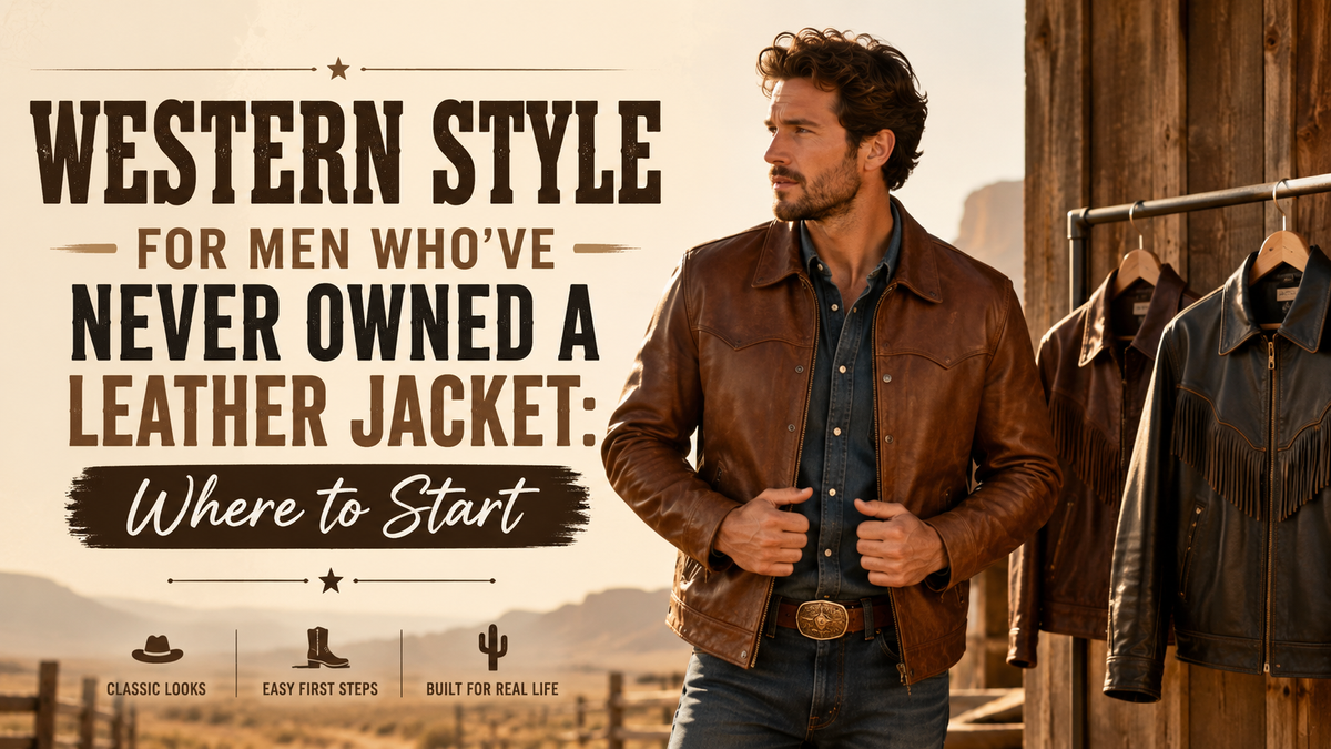 Western Style for Men Who've Never Owned a Leather Jacket: Where to Start - Wild West Wears