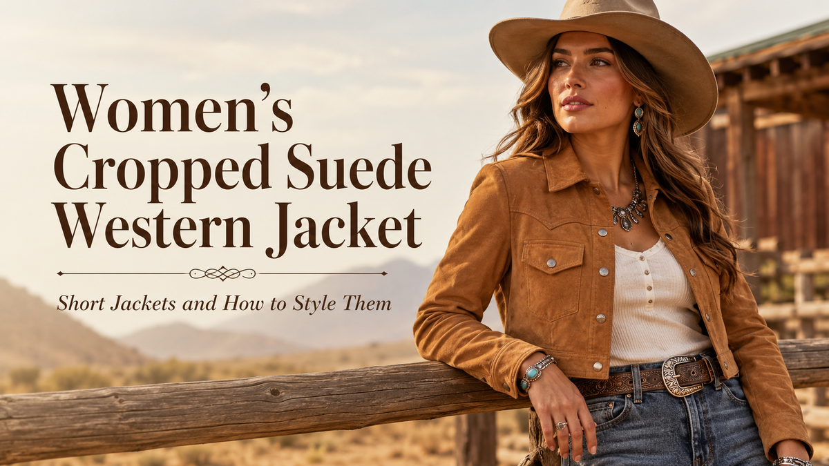 Women's Cropped Suede Western Jacket: Short Jackets and How to Style Them - Wild West Wears