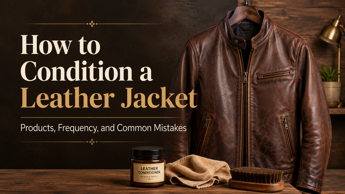 How to Condition a Leather Jacket: Products, Frequency, and Common Mistakes - Wild West Wears