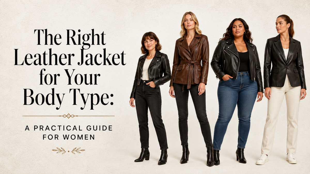 The Right Leather Jacket for Your Body Type: A Practical Guide for Women - Wild West Wears
