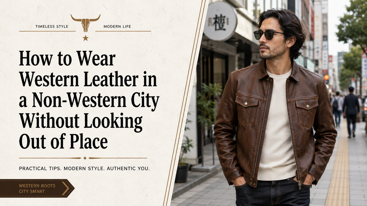 How to Wear Western Leather in a Non-Western City Without Looking Out of Place - Wild West Wears