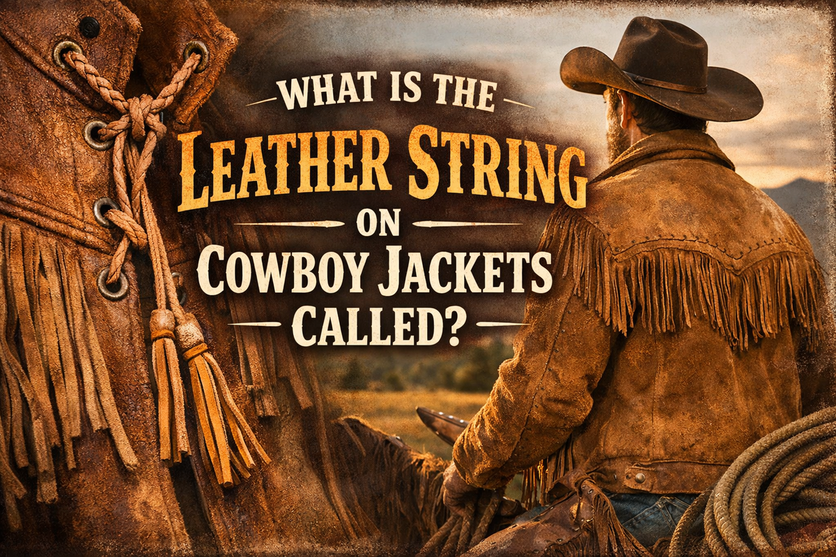 What Is the Leather String on Cowboy Jackets Called? - Wild West Wears
