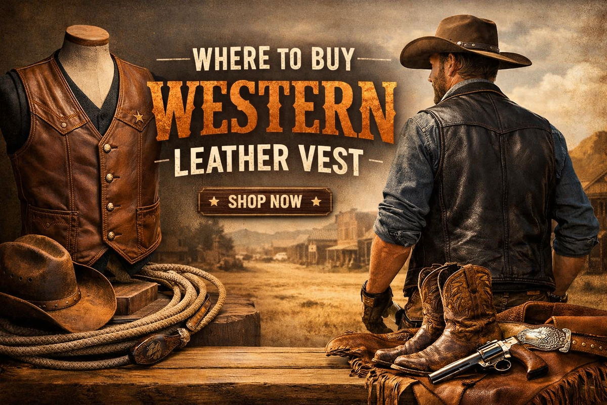 Where to Buy Western Leather Vests - Wild West Wears
