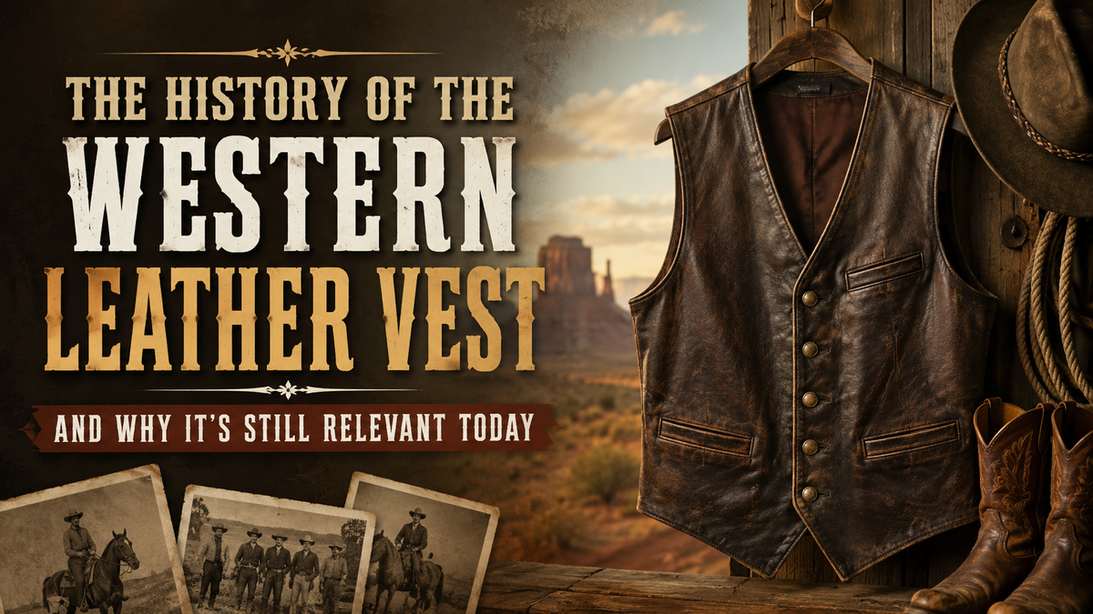 The History of the Western Leather Vest and Why It's Still Relevant Today - Wild West Wears