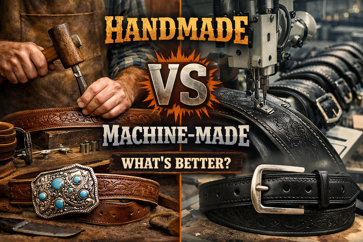 Handmade vs Machine-Made Western Belts: What’s Better? - Wild West Wears