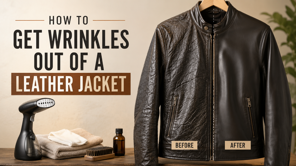 How to Get Wrinkles Out of a Leather Jacket - Wild West Wears