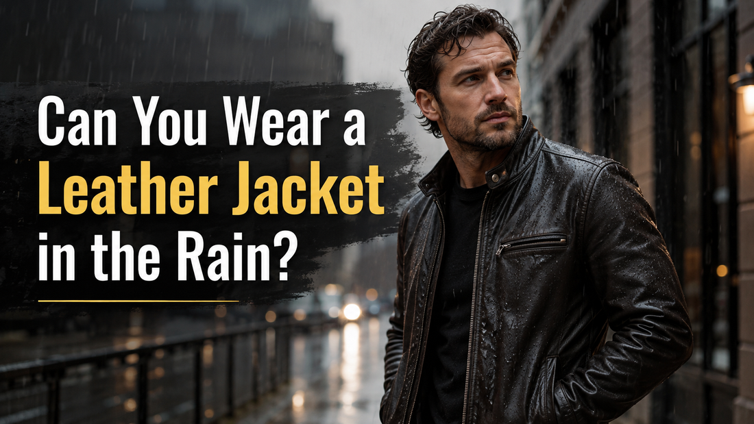 Can You Wear a Leather Jacket in the Rain? - Wild West Wears