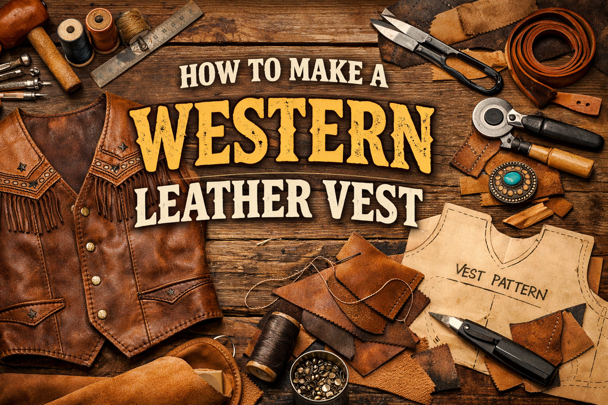How to Make a Western Leather Vest - Wild West Wears