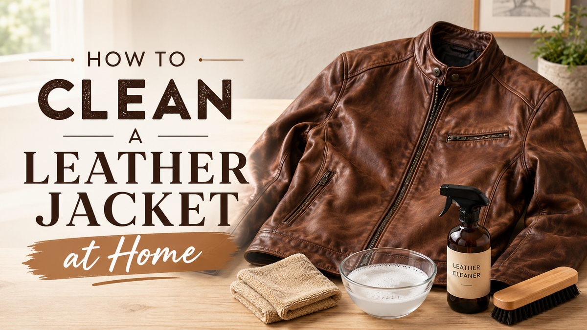 How to Clean a Leather Jacket at Home - Wild West Wears