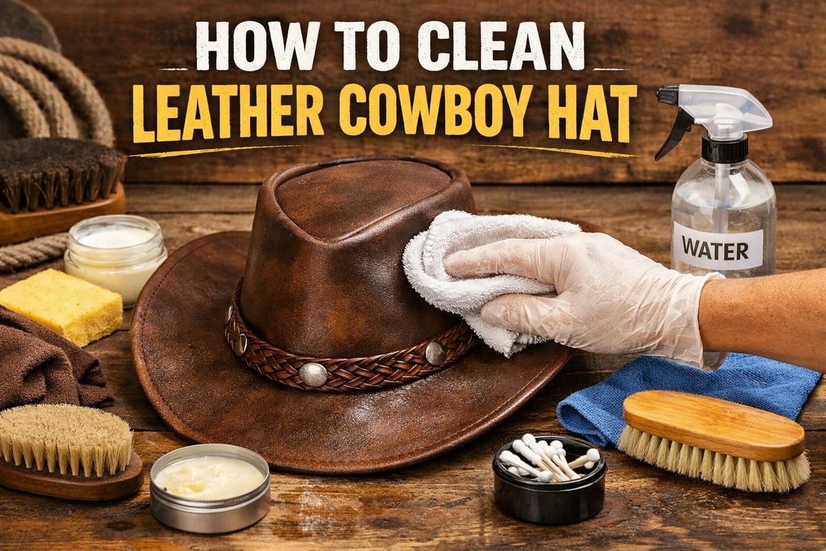 How to Clean a Leather Cowboy Hat - Wild West Wears