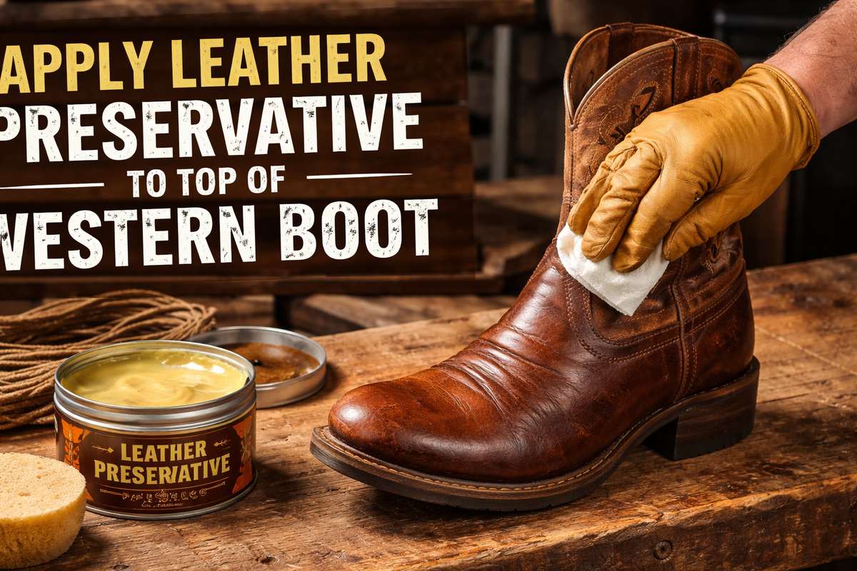 Do You Apply Leather Preservative to the Top of Western Boots? - Wild West Wears