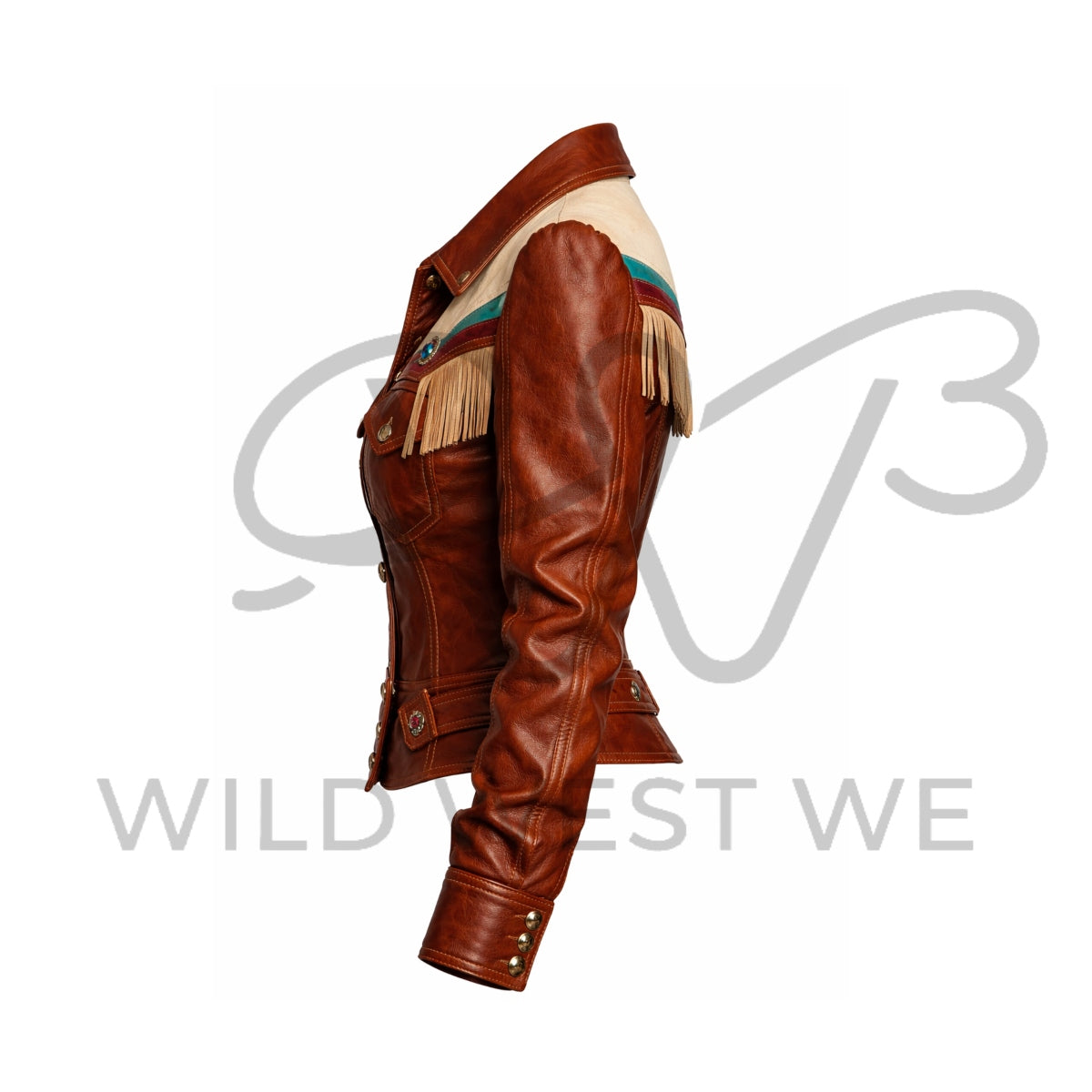 Women’s 80s Western Rodeo Leather Jacket