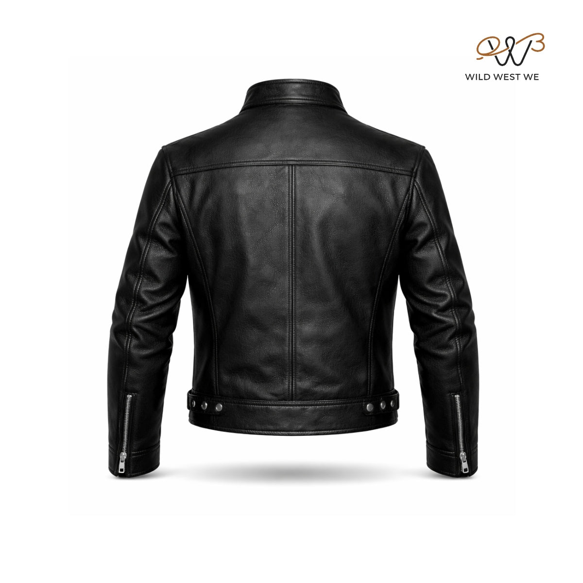 Men’s Black Multi-Buckle Leather Jacket