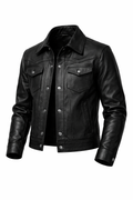 Men’s Black Western Leather Jacket 