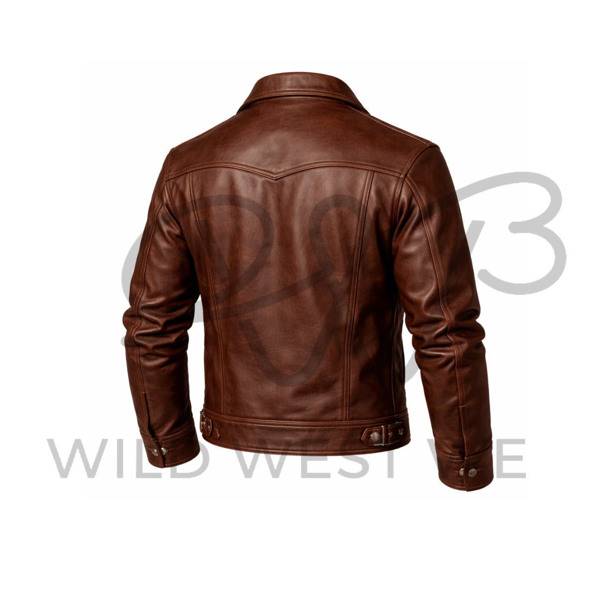 Men’s Chocolate Brown Cowboy Leather Jacket
