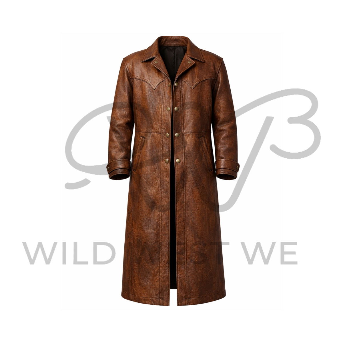 Men’s Classic Western Ranch Leather Coat