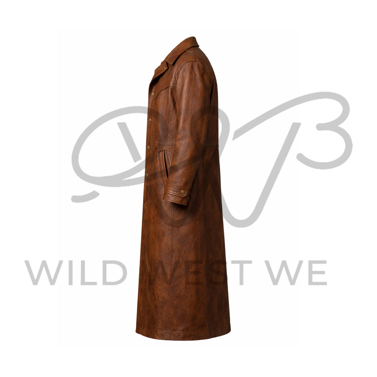 Men’s Classic Western Ranch Leather Coat