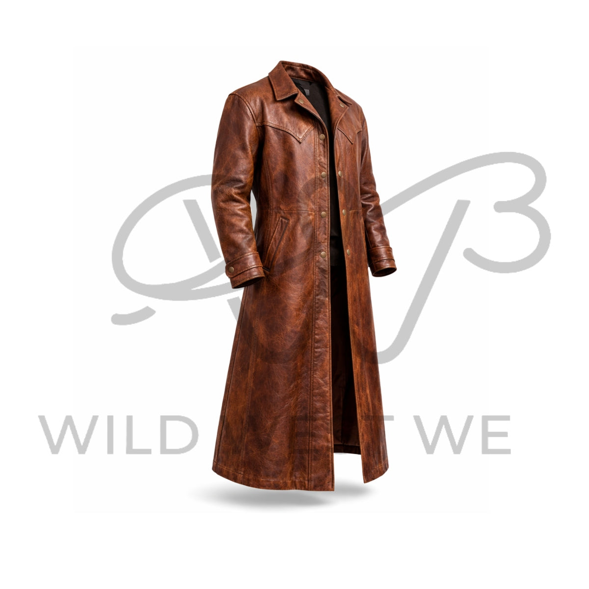 Men’s Classic Western Ranch Leather Coat
